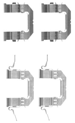 Zestaw akcesoriów montażowych  klocków hamulcowych TEXTAR 82507500