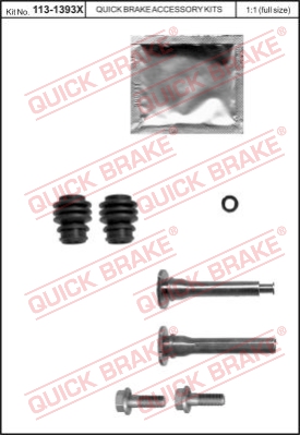 Zestaw tulei prowadzących zacisk hamulca QUICK BRAKE 113-1393X