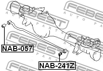 Tuleja wahacza FEBEST NAB-241Z