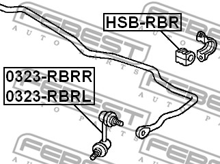 Łącznik stabilizatora FEBEST 0323-RBRR