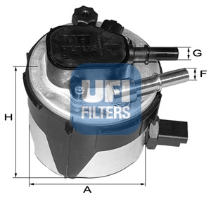 Filtr paliwa UFI 55.170.00