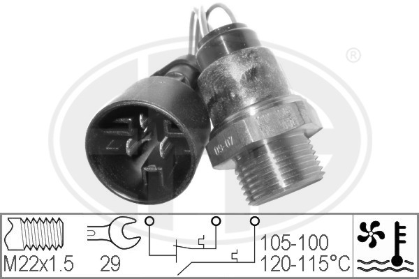 Włącznik wentylatora ERA 330225