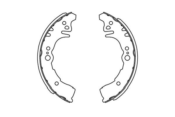 Zestaw szczęk hamulcowych KAVO PARTS KBS-9917