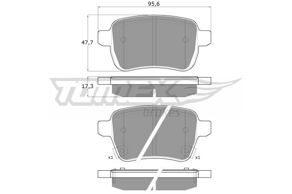 Klocki hamulcowe TOMEX BRAKES TX 17-94