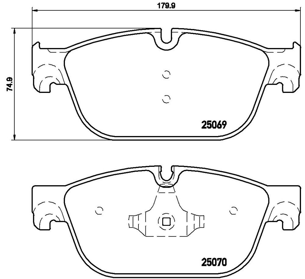 Klocki hamulcowe BREMBO P 61 115X