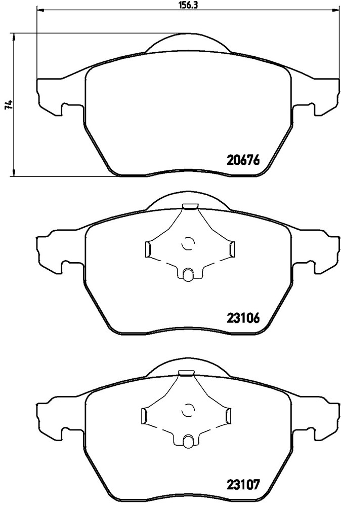 Klocki hamulcowe BREMBO P 86 015