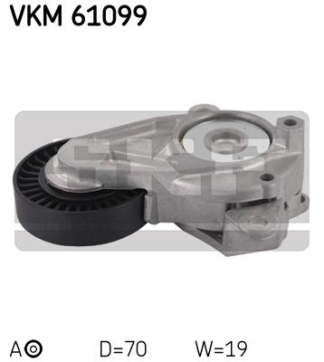 Rolka napinacza paska osprzętu SKF VKM 61099