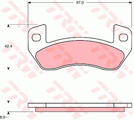 Klocki hamulcowe TRW GDB1680