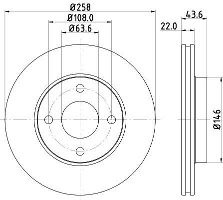 Tarcza hamulcowa HELLA 8DD 355 106-431