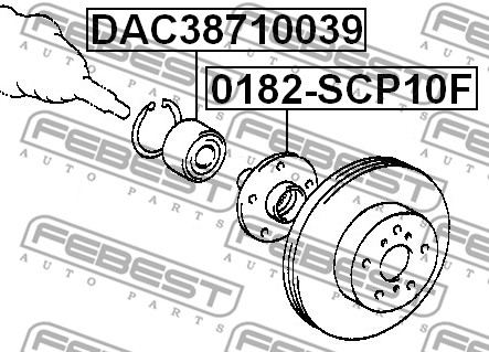Łożysko koła FEBEST DAC38710039