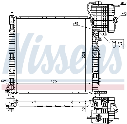 Chłodnica NISSENS 62559A