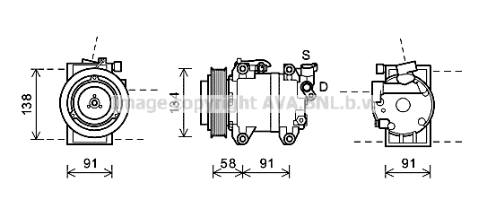 Kompresor klimatyzacji AVA QUALITY COOLING DNK344