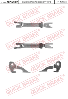 Regulacja szczęk hamulcowych QUICK BRAKE 107 53 001