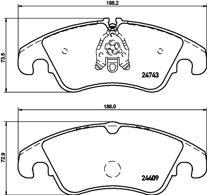 Klocki hamulcowe HELLA PAGID 8DB 355 013-751