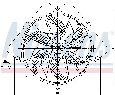 Wentylator NISSENS 85512