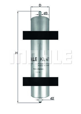 Filtr paliwa MAHLE KL 478