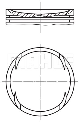 Tłok MAHLE 028 PI 00120 001