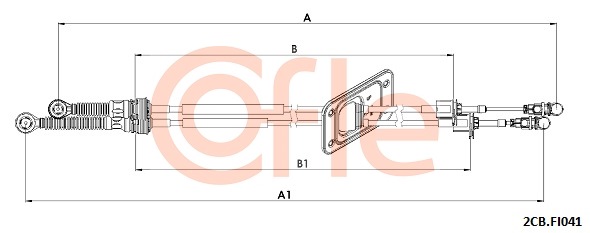 Linka dźwigni zmiany biegów COFLE 92.2CB.FI041