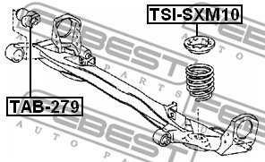 Sprężyna talerzowa FEBEST TSI-SXM10
