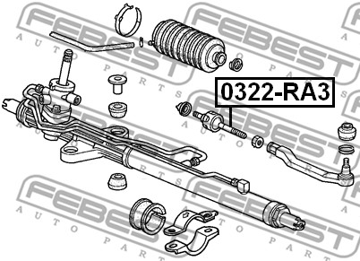 Drążek kierowniczy FEBEST 0322-RA3
