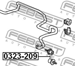 Łącznik stabilizatora FEBEST 0323-209