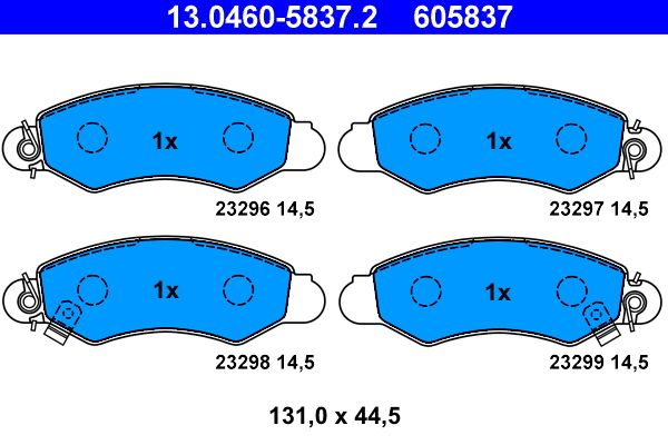 Klocki hamulcowe ATE 13.0460-5837.2