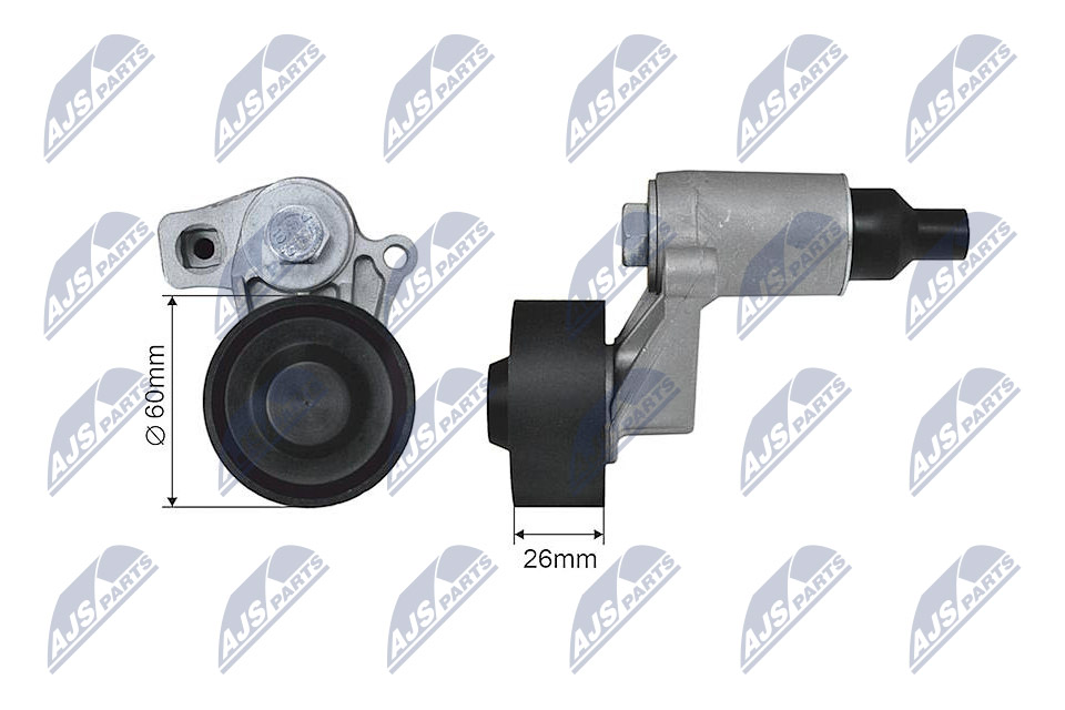 Rolka napinacza paska osprzętu NTY RNK-PE-004