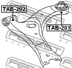 Tuleja wahacza FEBEST TAB-201