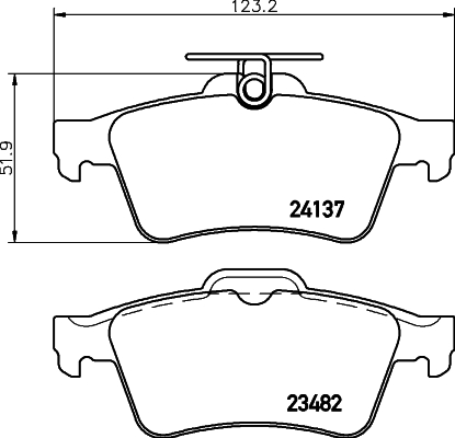 Klocki hamulcowe HELLA 8DB 355 011-731