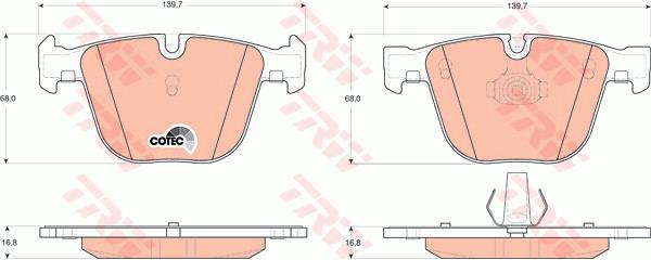 Klocki hamulcowe TRW GDB1502