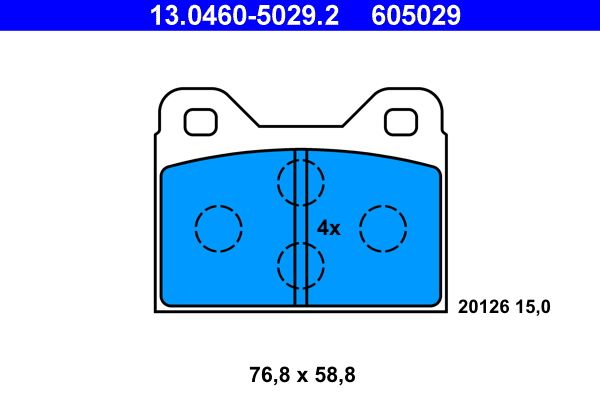 Klocki hamulcowe ATE 13.0460-5029.2