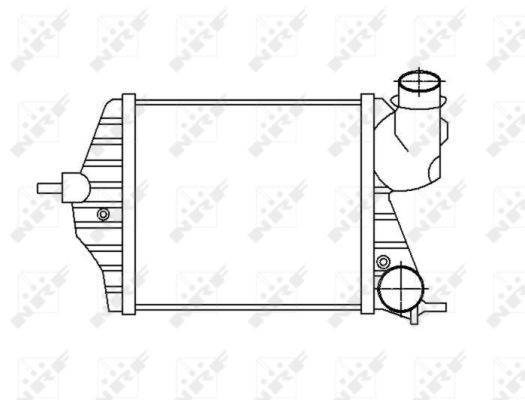 Chłodnica powietrza intercooler NRF 30872