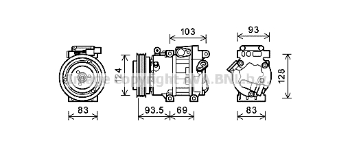 Kompresor klimatyzacji AVA QUALITY COOLING HYAK238
