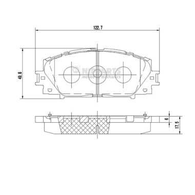 Klocki hamulcowe NIPPARTS N3602127