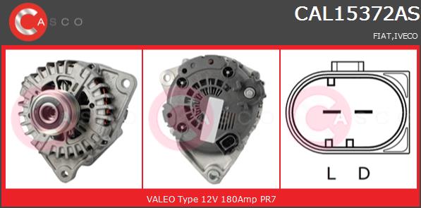 Alternator CASCO CAL15372AS