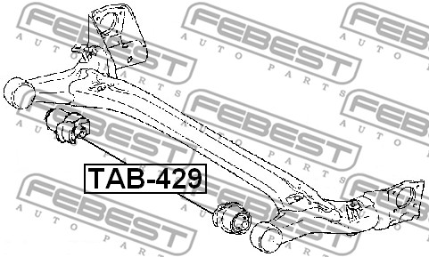 Łożyskowanie  korpusu osi FEBEST TAB-429