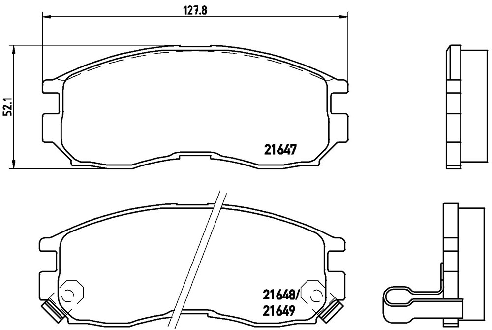 Klocki hamulcowe BREMBO P 54 014