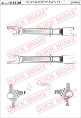 Regulacja szczęk hamulcowych QUICK BRAKE 111 53 005