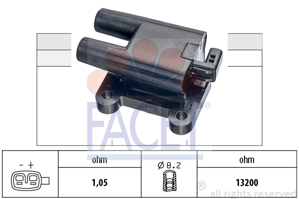 Cewka zapłonowa FACET 9.6487