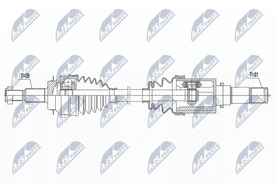 Wał napędowy NTY NPW-MZ-078