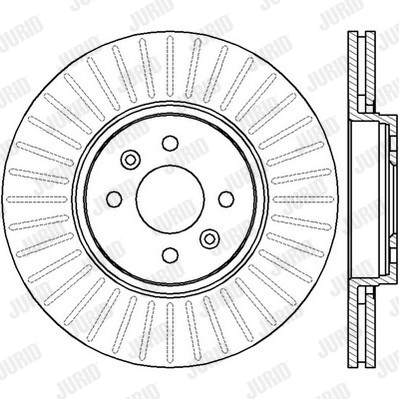 Tarcza hamulcowa JURID 562410JC