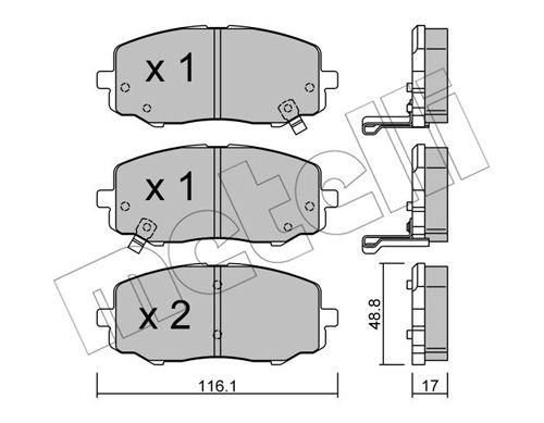 Klocki hamulcowe METELLI 22-0912-0