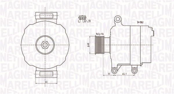 Alternator MAGNETI MARELLI 063731869010