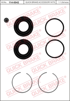 Zestaw naprawczy zacisku hamulcowego QUICK BRAKE 114-0042