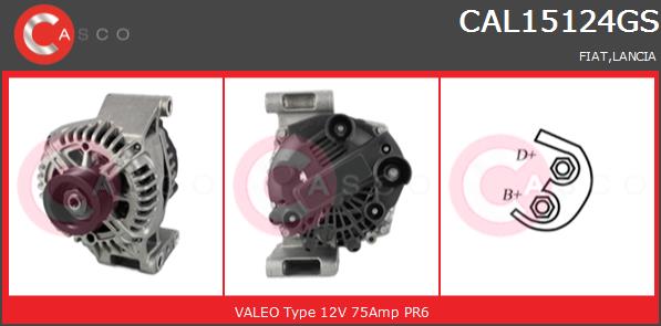 Alternator CASCO CAL15124GS