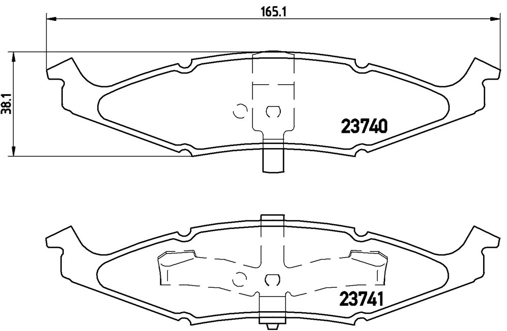 Klocki hamulcowe BREMBO P 11 009