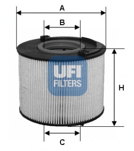 Filtr paliwa UFI 26.015.00