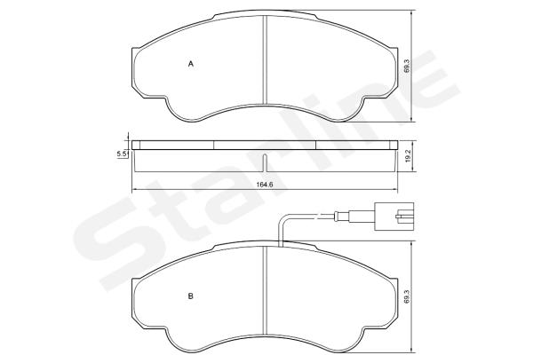 Klocki hamulcowe STARLINE BD S840P