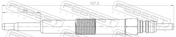 Świeca żarowa FEBEST 29642-001