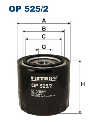 Filtr oleju FILTRON OP525/2